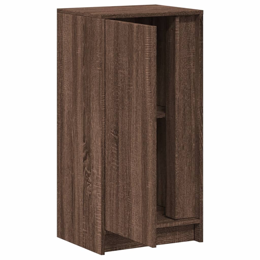 vidaXL Sideboard with LED Brown Oak 42,5x34x85 cm Engineered Wood
