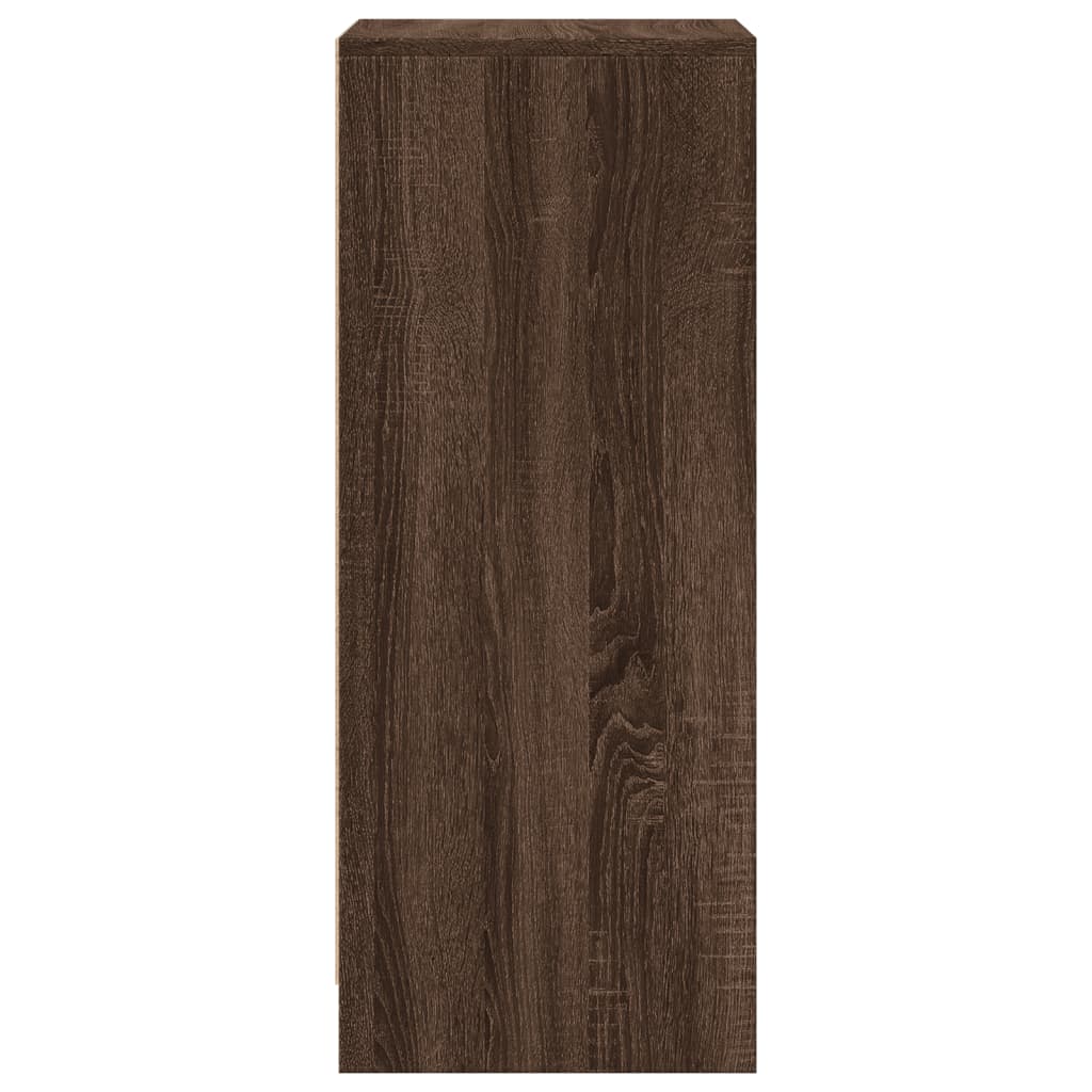 vidaXL Sideboard with LED Brown Oak 42,5x34x85 cm Engineered Wood