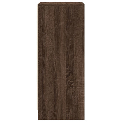 vidaXL Sideboard with LED Brown Oak 42,5x34x85 cm Engineered Wood