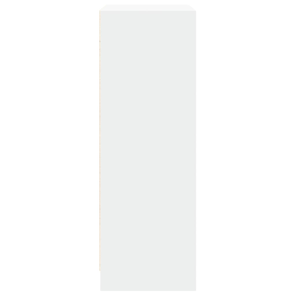 vidaXL Sideboard with LED White 77x34x100 cm Engineered Wood