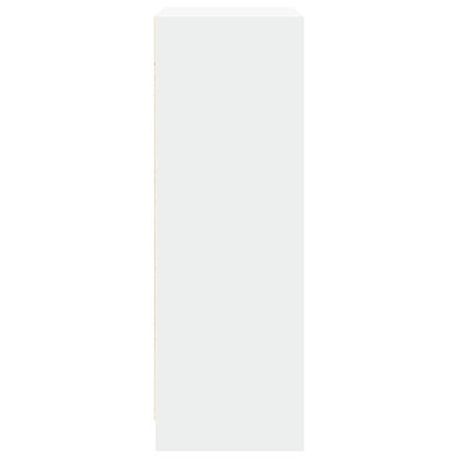 vidaXL Sideboard with LED White 77x34x100 cm Engineered Wood
