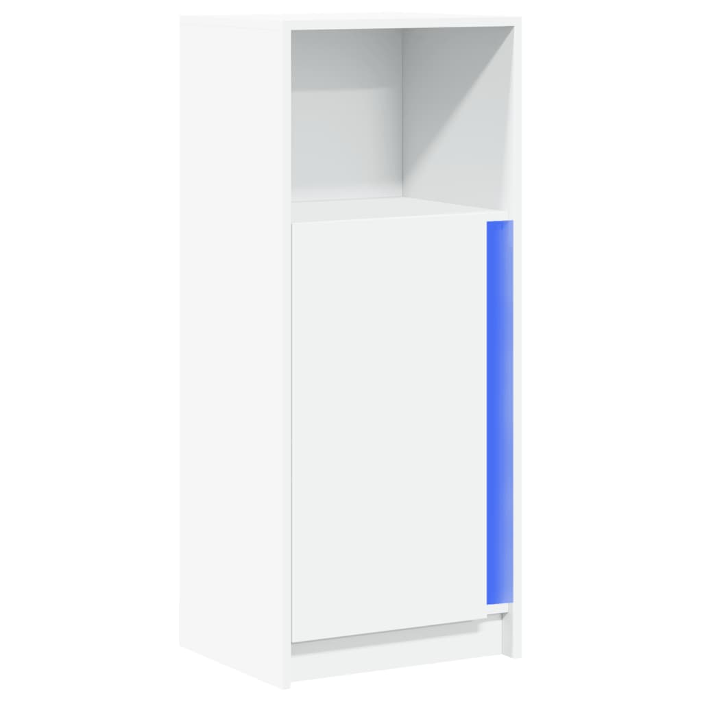 vidaXL Sideboard with LED White 42,5x34x100 cm Engineered Wood