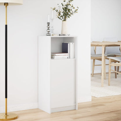 vidaXL Sideboard with LED White 42,5x34x100 cm Engineered Wood