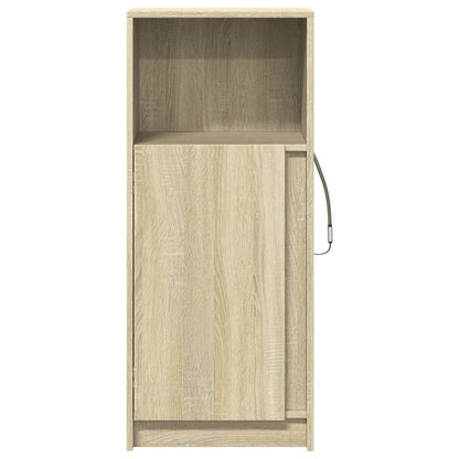 vidaXL Sideboard with LED Sonoma Oak 42.5x34x100 cm Engineered Wood