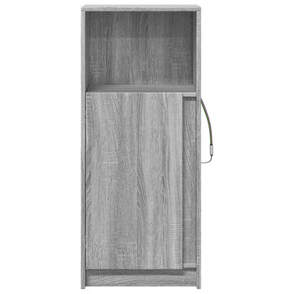 vidaXL Sideboard with LED Grey Sonoma 42,5x34x100 cm Engineered Wood