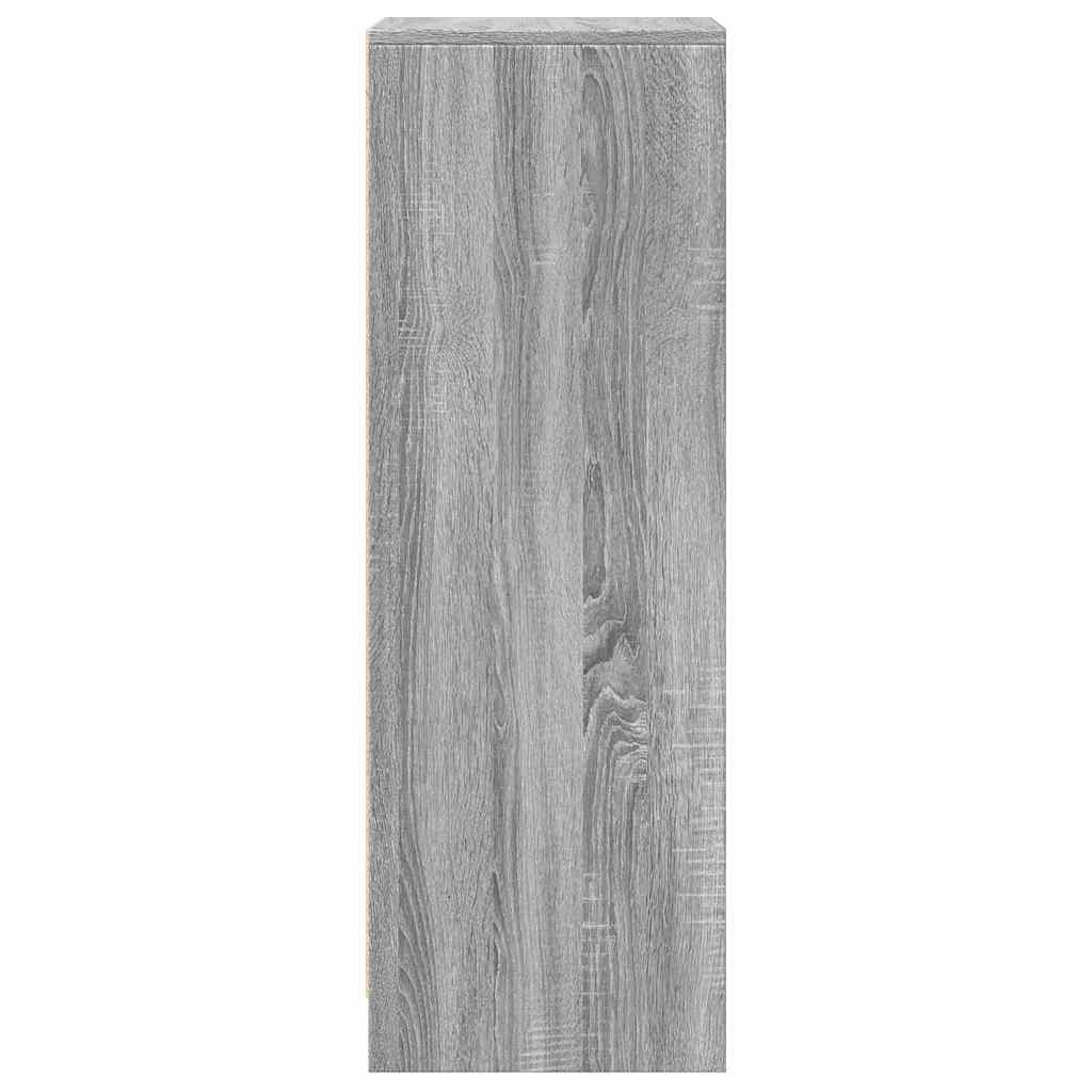 vidaXL Sideboard with LED Grey Sonoma 42.5x34x100 cm Engineered Wood