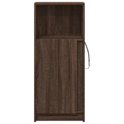 vidaXL Sideboard with LED Brown Oak 42.5x34x100 cm Engineered Wood