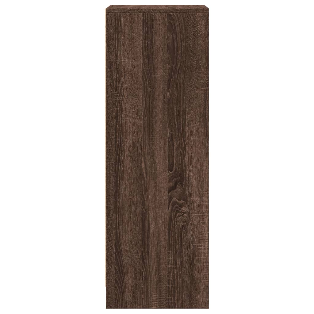 vidaXL Sideboard with LED Brown Oak 42.5x34x100 cm Engineered Wood