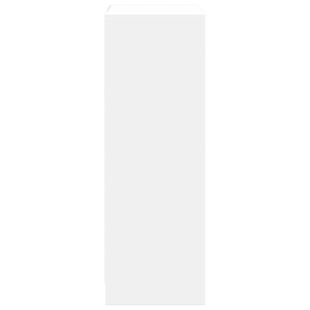 vidaXL Sideboard with LED White 72x34x100 cm Engineered Wood