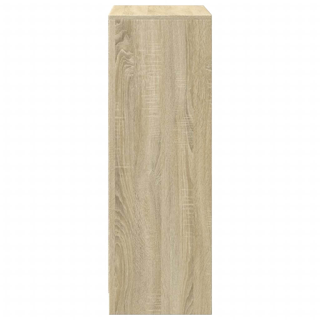 vidaXL Sideboard with LED Sonoma Oak 72x34x100 cm Engineered Wood