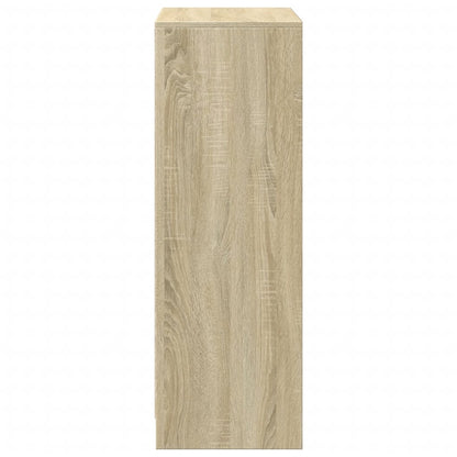 vidaXL Sideboard with LED Sonoma Oak 72x34x100 cm Engineered Wood
