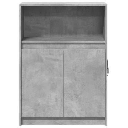 vidaXL Sideboard with LED Concrete Grey 72x34x100 cm Engineered Wood