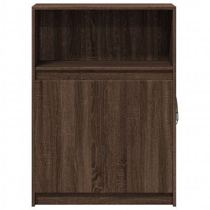 vidaXL Sideboard with LED Brown Oak 72x34x100 cm Engineered Wood