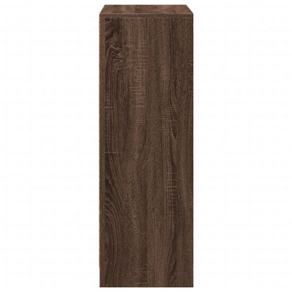vidaXL Sideboard with LED Brown Oak 72x34x100 cm Engineered Wood