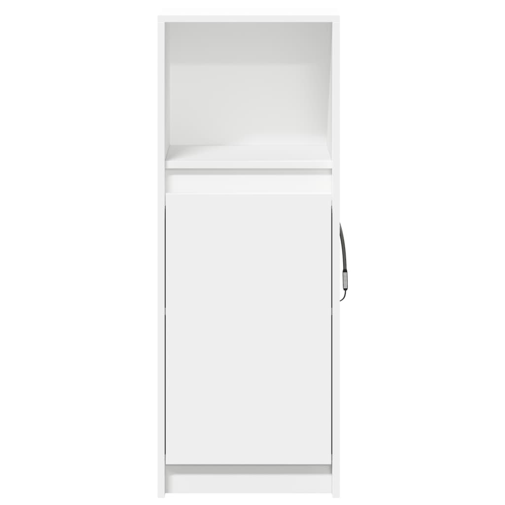 vidaXL Sideboard with LED White 38x34x100 cm Engineered Wood