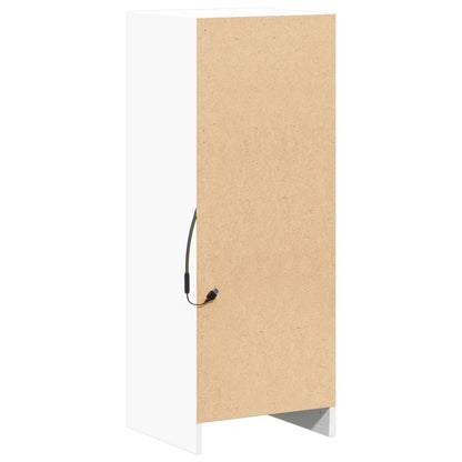 vidaXL Sideboard with LED White 38x34x100 cm Engineered Wood