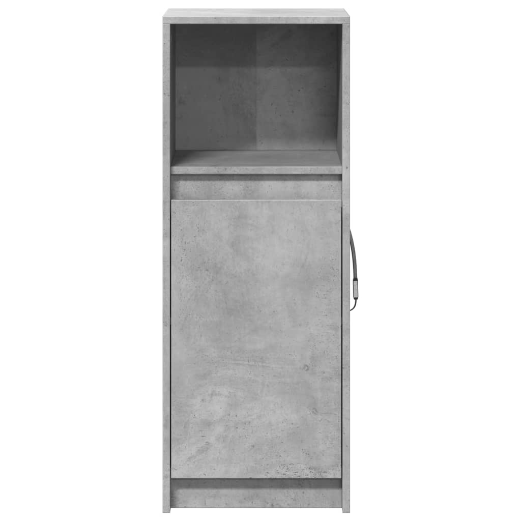vidaXL Sideboard with LED Concrete Grey 38x34x100 cm Engineered Wood