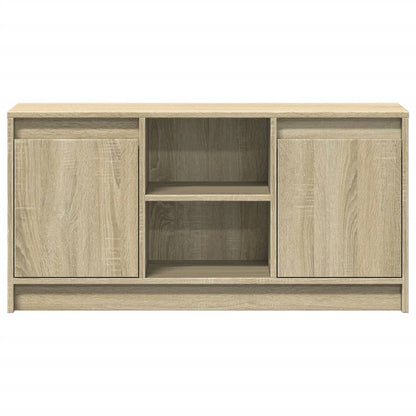 vidaXL TV Cabinet with LED Sonoma Oak 100x34x50 cm Engineered Wood