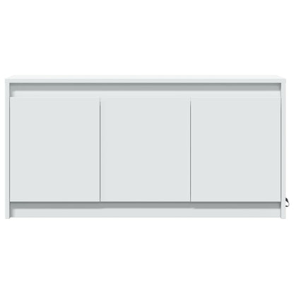 vidaXL TV Cabinet with LED White 100x34x50 cm Engineered Wood