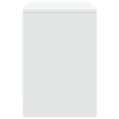 vidaXL TV Cabinet with LED White 100x34x50 cm Engineered Wood