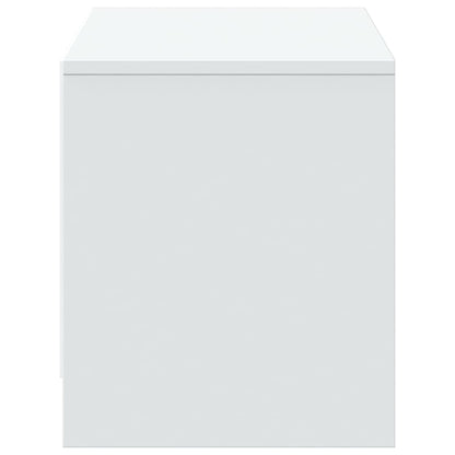 vidaXL TV Cabinet with LED White 97x34x40 cm Engineered Wood