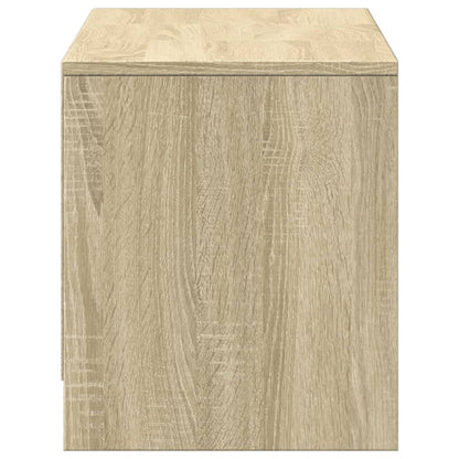 vidaXL TV Cabinet with LED Sonoma Oak 97x34x40 cm Engineered Wood