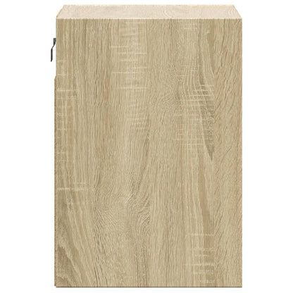vidaXL TV Wall Cabinets with LED Lights 2 pcs Sonoma Oak 41x31x45 cm