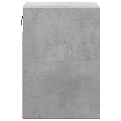 vidaXL TV Wall Cabinets with LED Lights 2 pcs Concrete Grey 41x31x45 cm