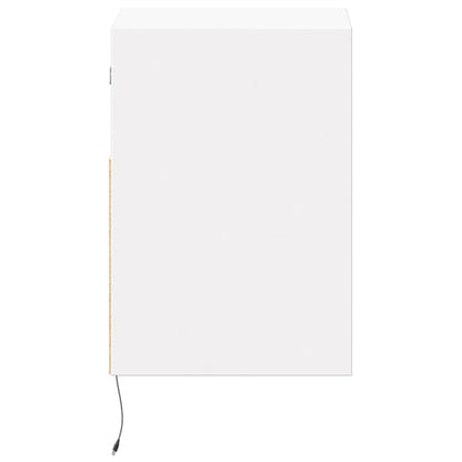 vidaXL TV Wall Cabinets with LED Lights 2 pcs White 41x31x45 cm