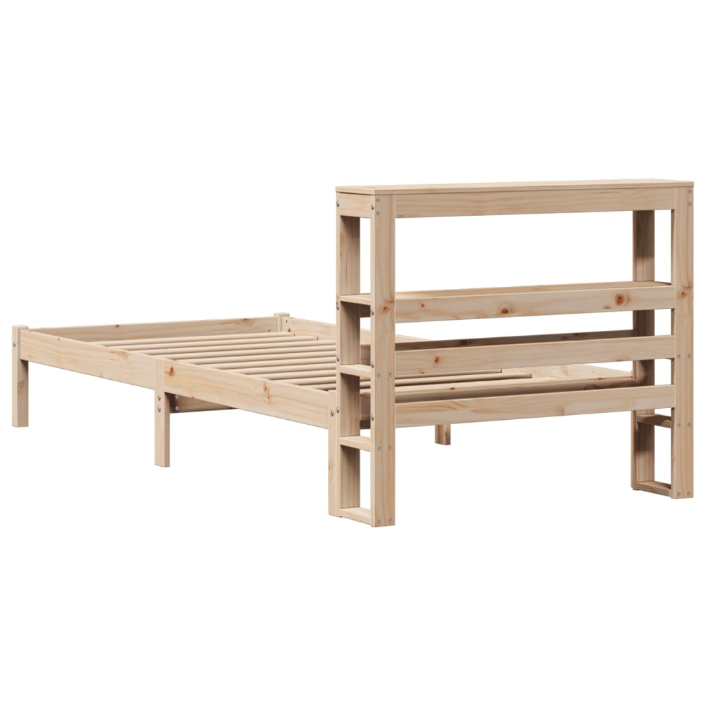 vidaXL Bed Frame without Mattress 90x200 cm Solid Wood Pine