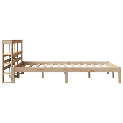 vidaXL Bed Frame without Mattress 140x200 cm Solid Wood Pine