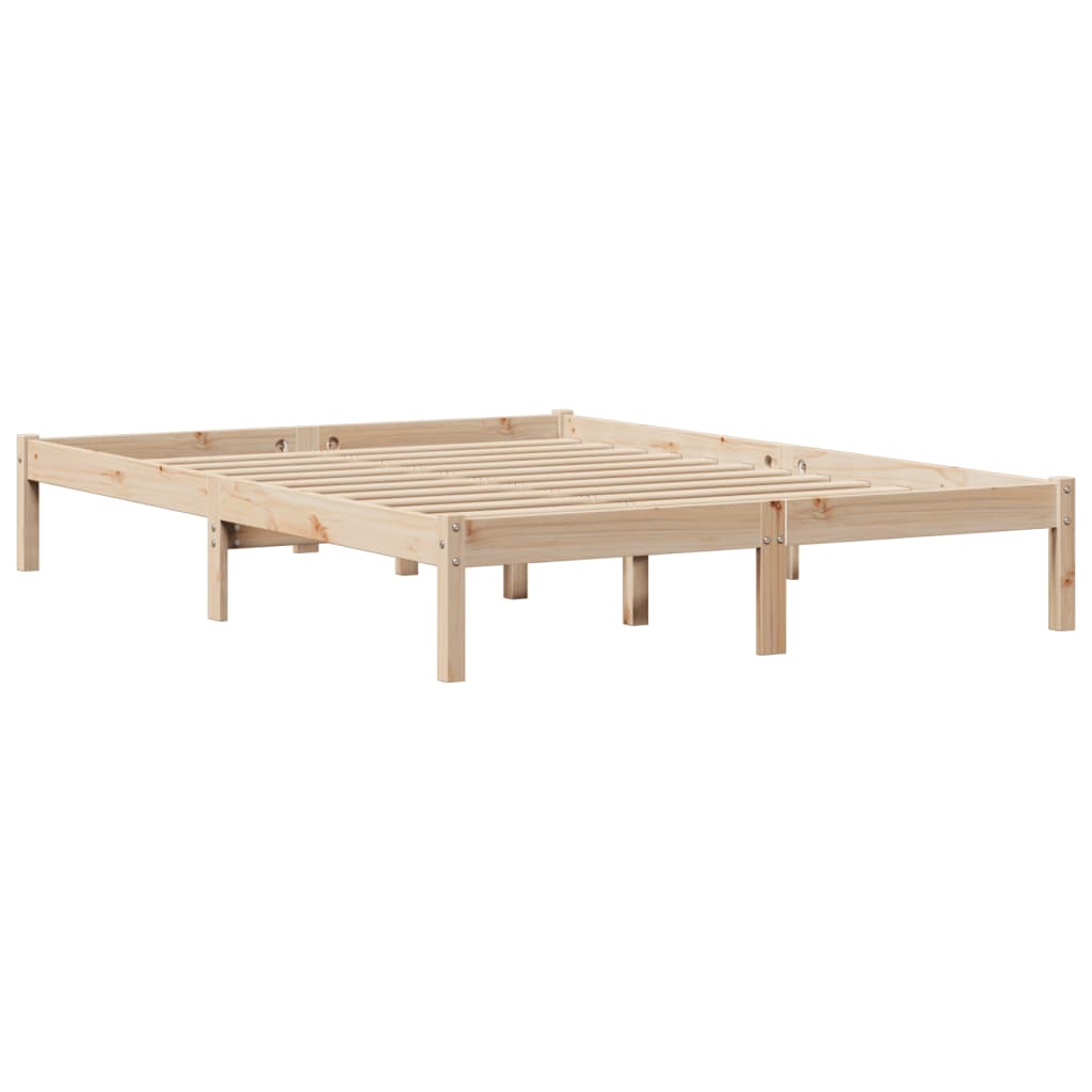 vidaXL Bed Frame without Mattress 140x200 cm Solid Wood Pine