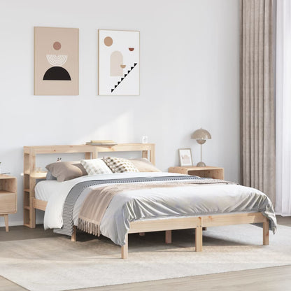 vidaXL Bed Frame without Mattress 140x200 cm Solid Wood Pine