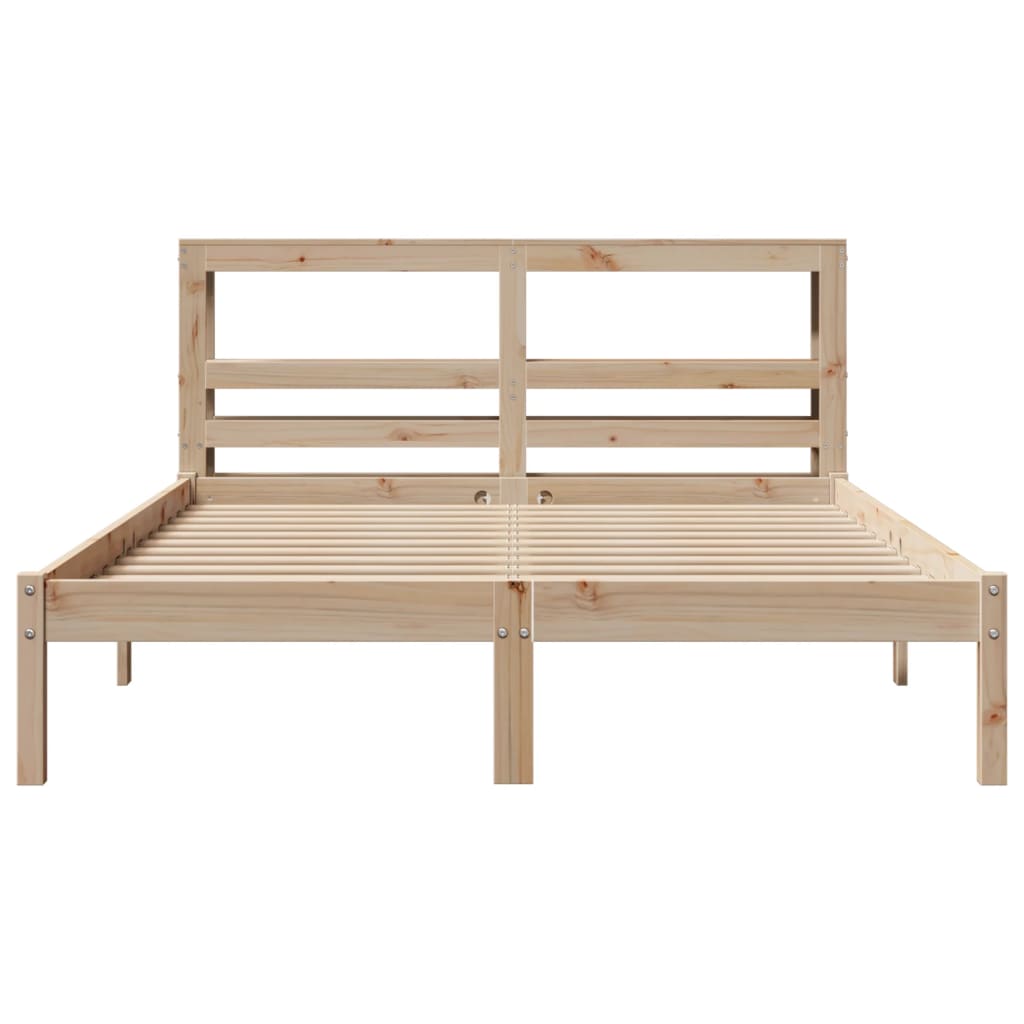 vidaXL Bed Frame without Mattress 160x200 cm Solid Wood Pine