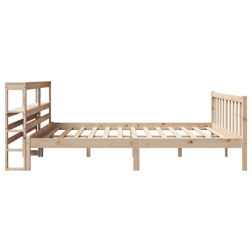 vidaXL Bed Frame without Mattress 180x200 cm Super King Solid Wood Pine