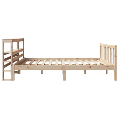 vidaXL Bed Frame without Mattress 180x200 cm Super King Solid Wood Pine