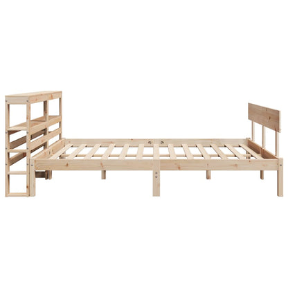 vidaXL Bed Frame without Mattress 120x190 cm Small Double Solid Wood Pine