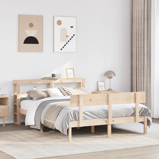 vidaXL Bed Frame without Mattress 120x200 cm Solid Wood Pine