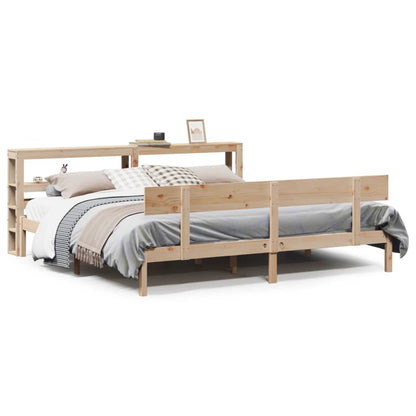 vidaXL Bed Frame without Mattress 180x200 cm Super King Solid Wood Pine