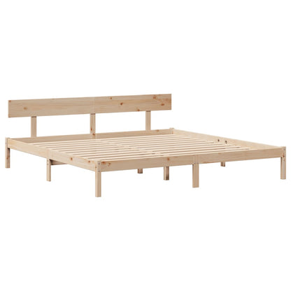 vidaXL Bed Frame without Mattress 200x200 cm Solid Wood Pine