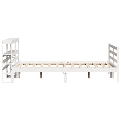 vidaXL Bed Frame without Mattress White 120x200 cm Solid Wood Pine