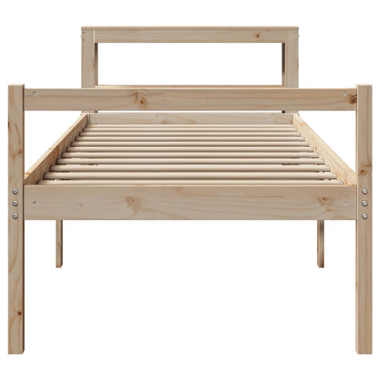 vidaXL Senior Bed with Headboard without Mattress 75x190 cm Small Single