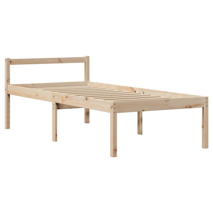 vidaXL Senior Bed with Headboard without Mattress 75x190 cm Small Single