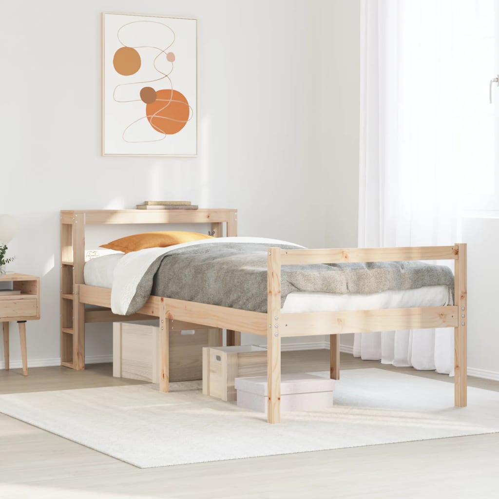 vidaXL Senior Bed with Headboard without Mattress 75x190 cm Small Single