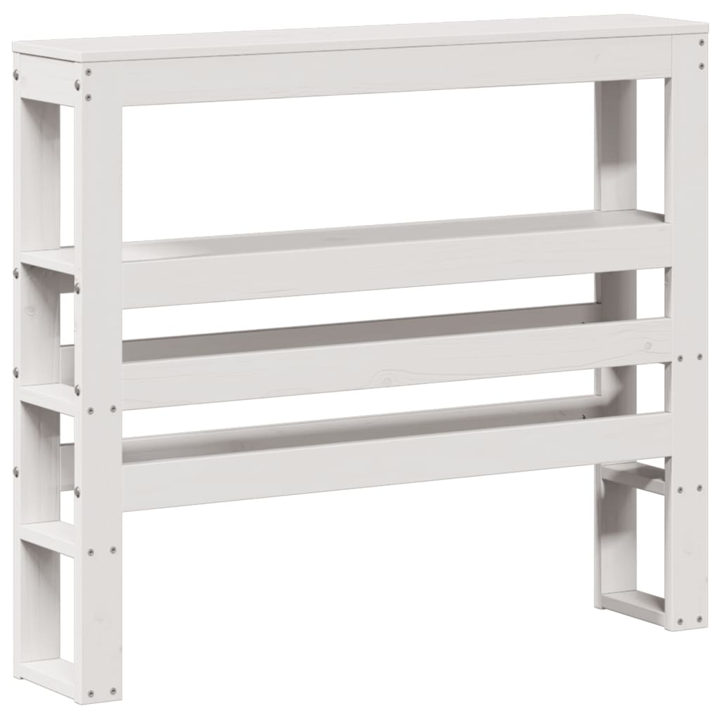 vidaXL Senior Bed with Headboard without Mattress White 75x190 cm Small Single