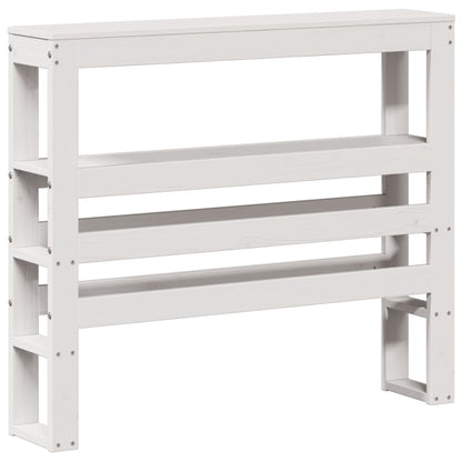 vidaXL Senior Bed with Headboard without Mattress White 75x190 cm Small Single