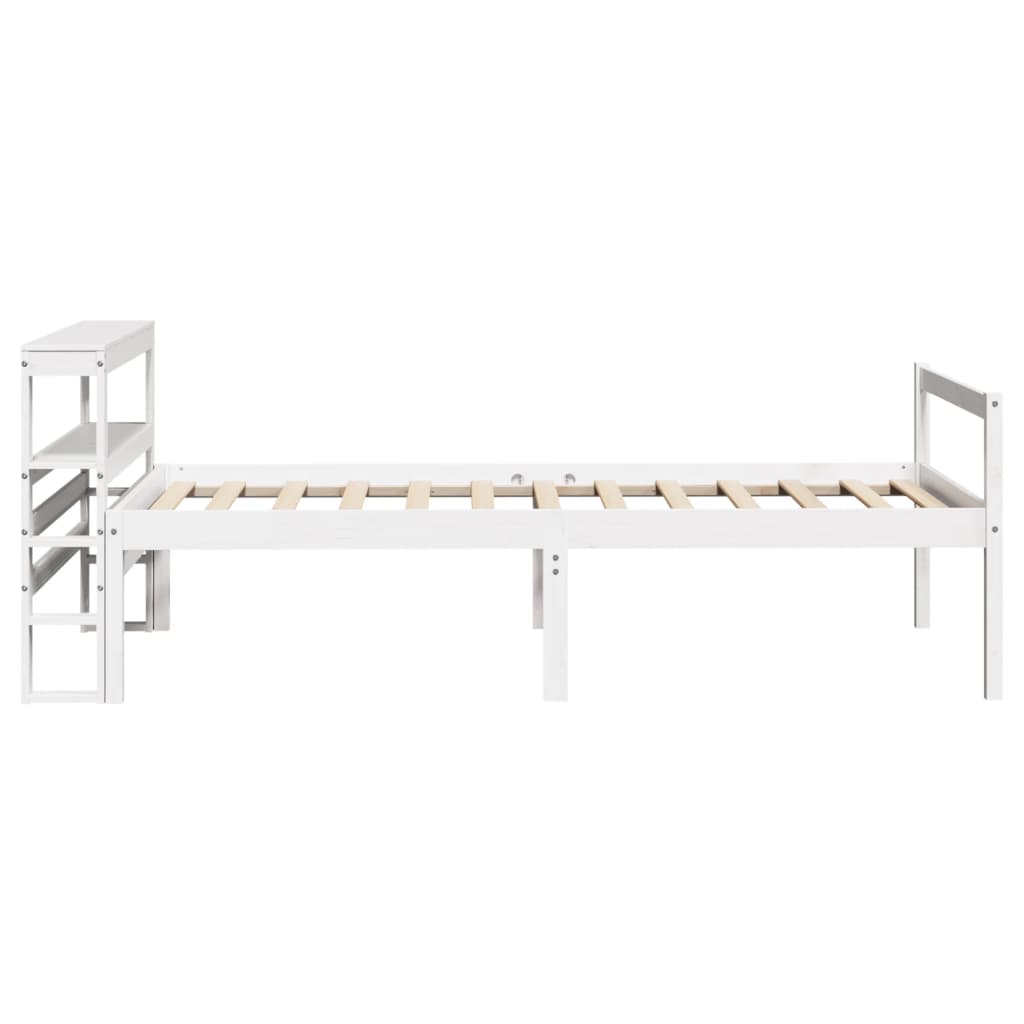 vidaXL Senior Bed with Headboard without Mattress White 90x190 cm