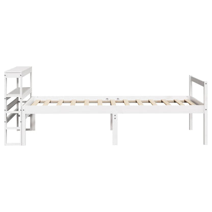 vidaXL Senior Bed with Headboard without Mattress White 90x190 cm