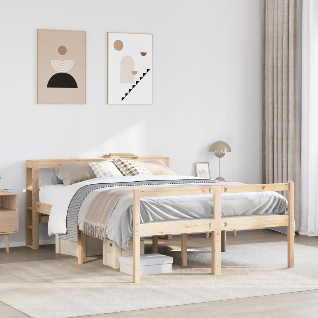 vidaXL Senior Bed with Headboard without Mattress 120x190 cm