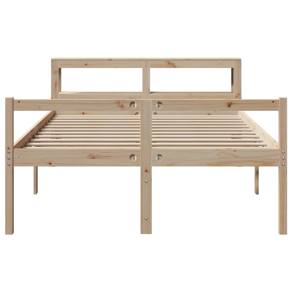 vidaXL Senior Bed with Headboard without Mattress 140x190 cm